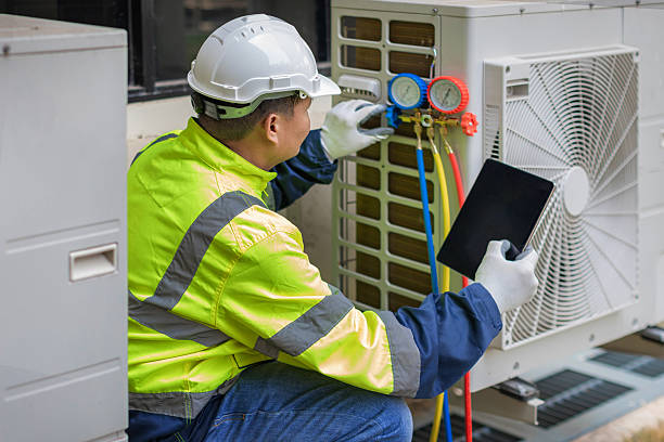 Professional Emergency Hvac Repair technician working in Medford, MA